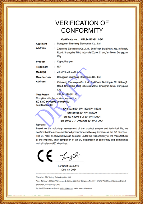 Certificate Of Honor